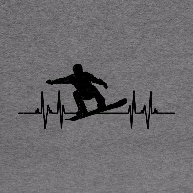 Heartbeat Snowboarding Lover by Wakzs3Arts